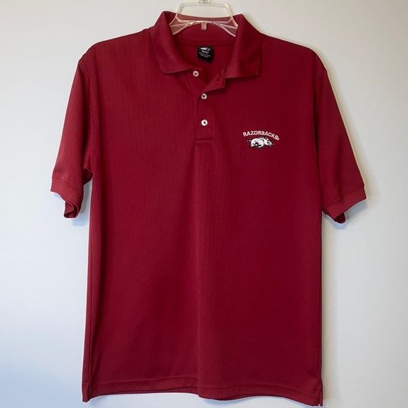 Arkansas Razorbacks Ribbed Starter Polo Shirt M - Picture 8 of 8